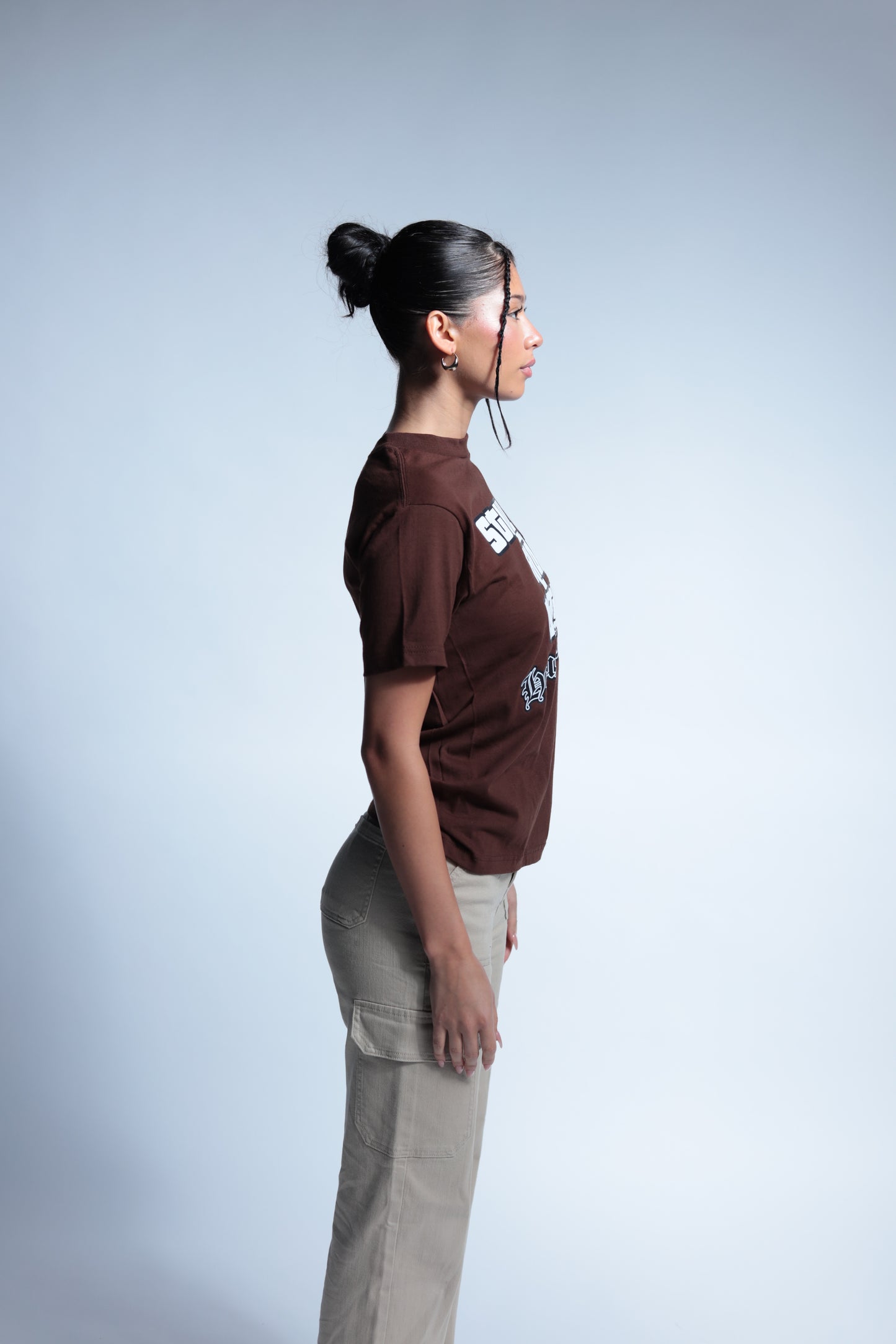 Brown "Still Ridin Dirty" graphic tee