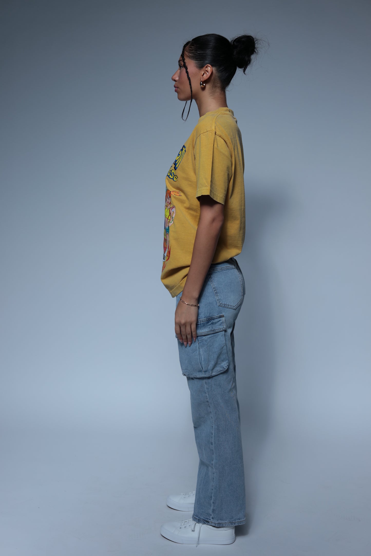 Pocket Monsters inspired design yellow shirt