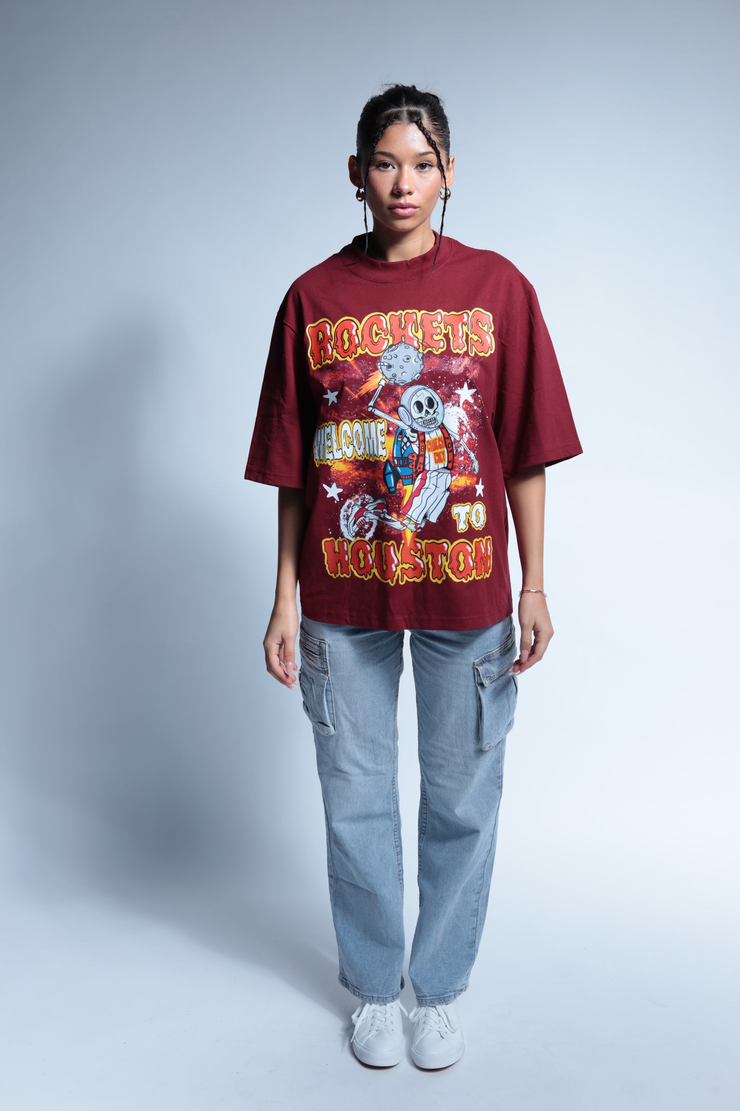 Rocket Welcome to Houston short sleeve Red