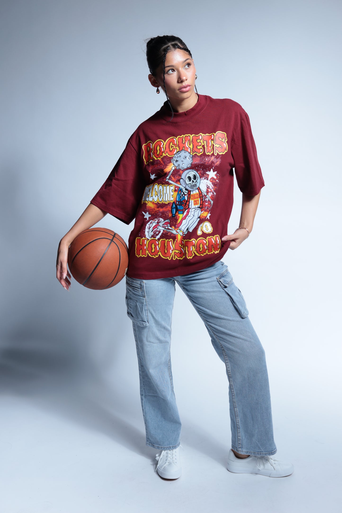 Rocket Welcome to Houston short sleeve Red
