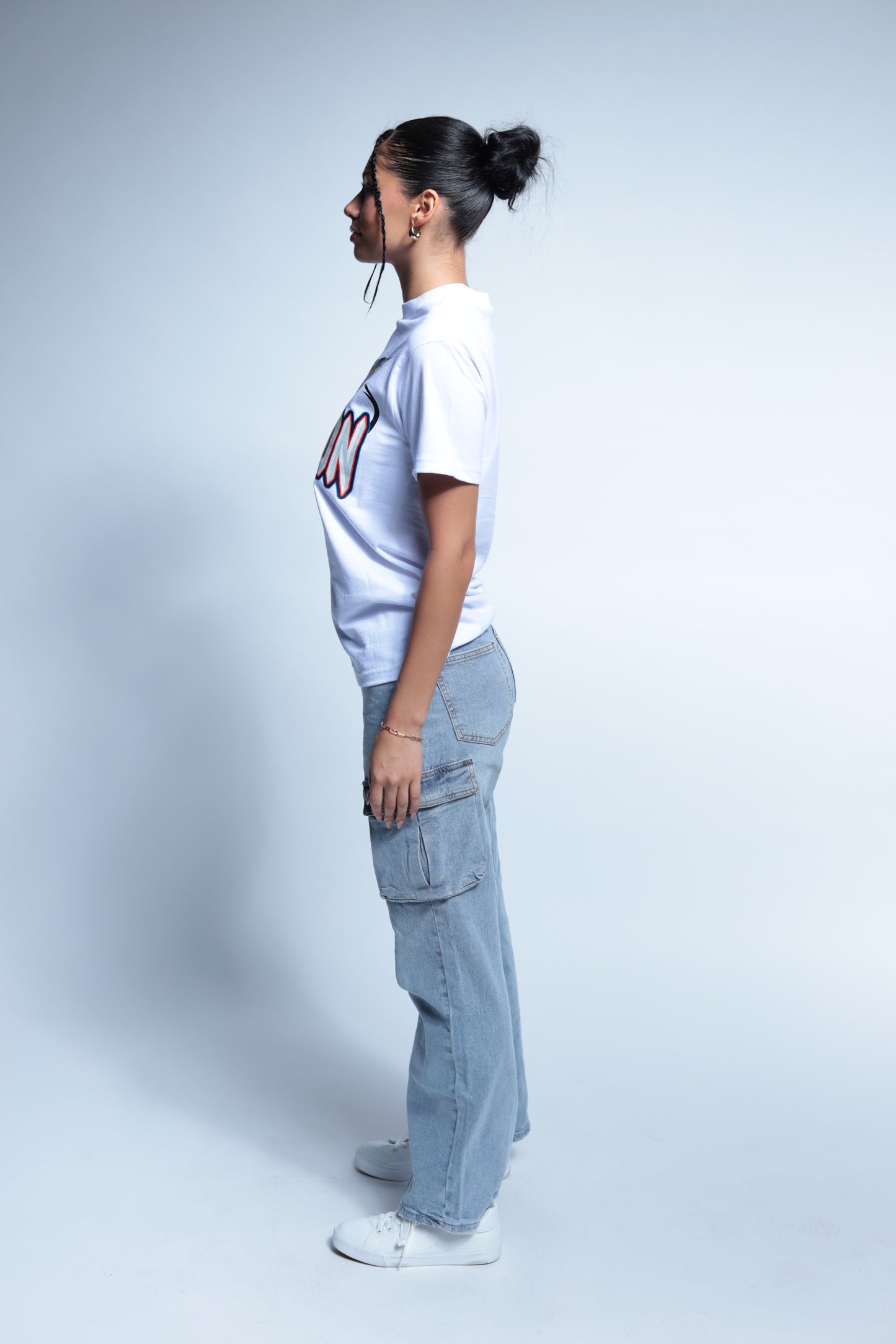 Rocket Houston Classic throwback style short sleeve tee white