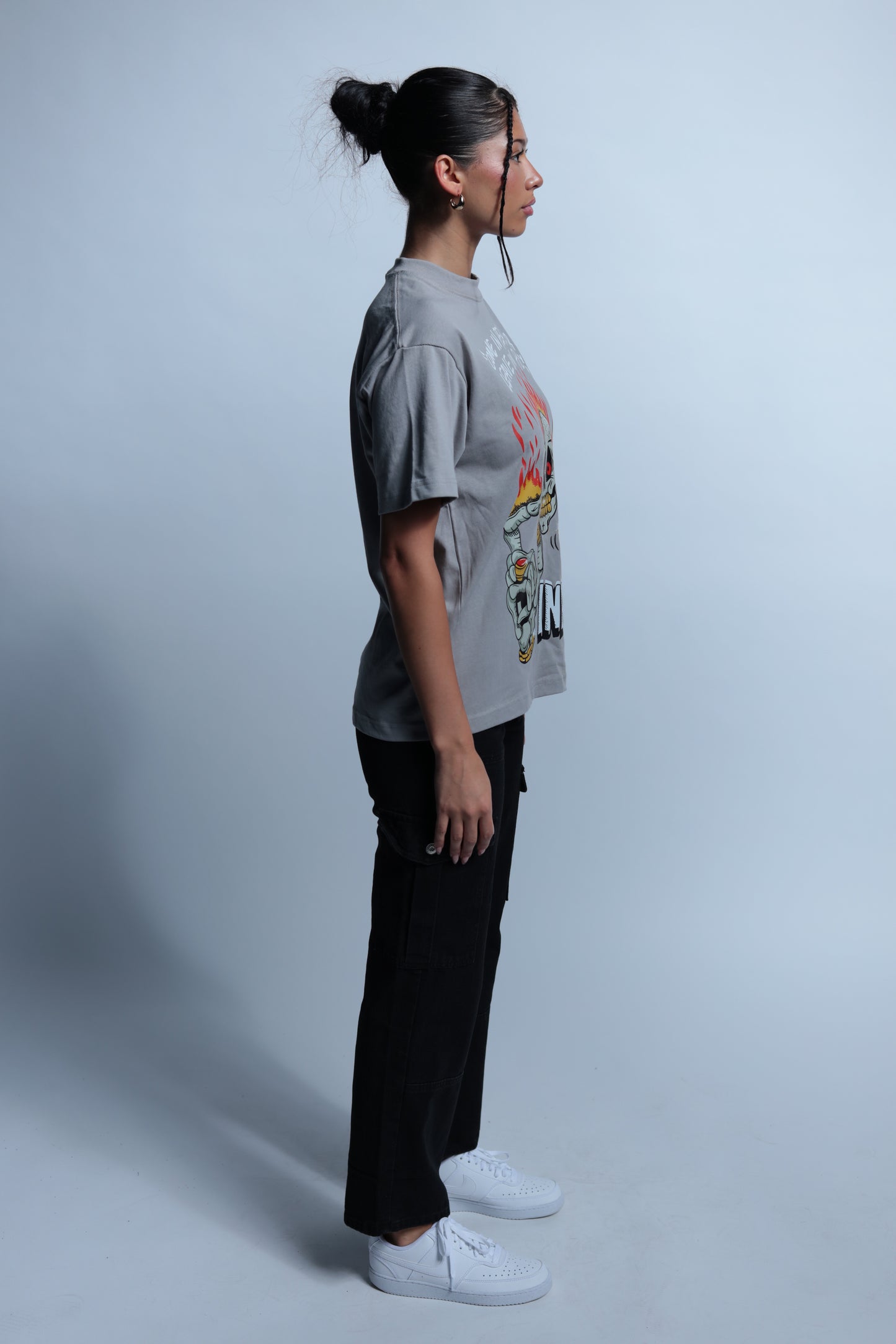 "Come in Peace or Leave In Pieces" graphic tee