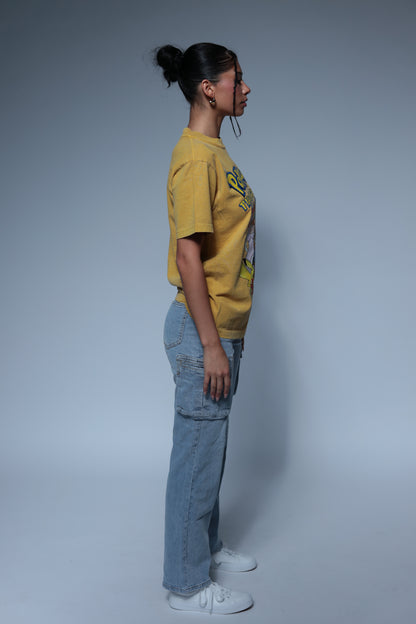 Pocket Monsters inspired design yellow shirt