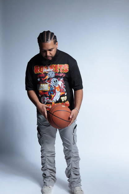 Rocket Welcome to Houston short sleeve black