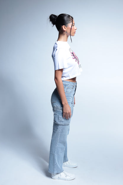 Romantic Love Crop shirt