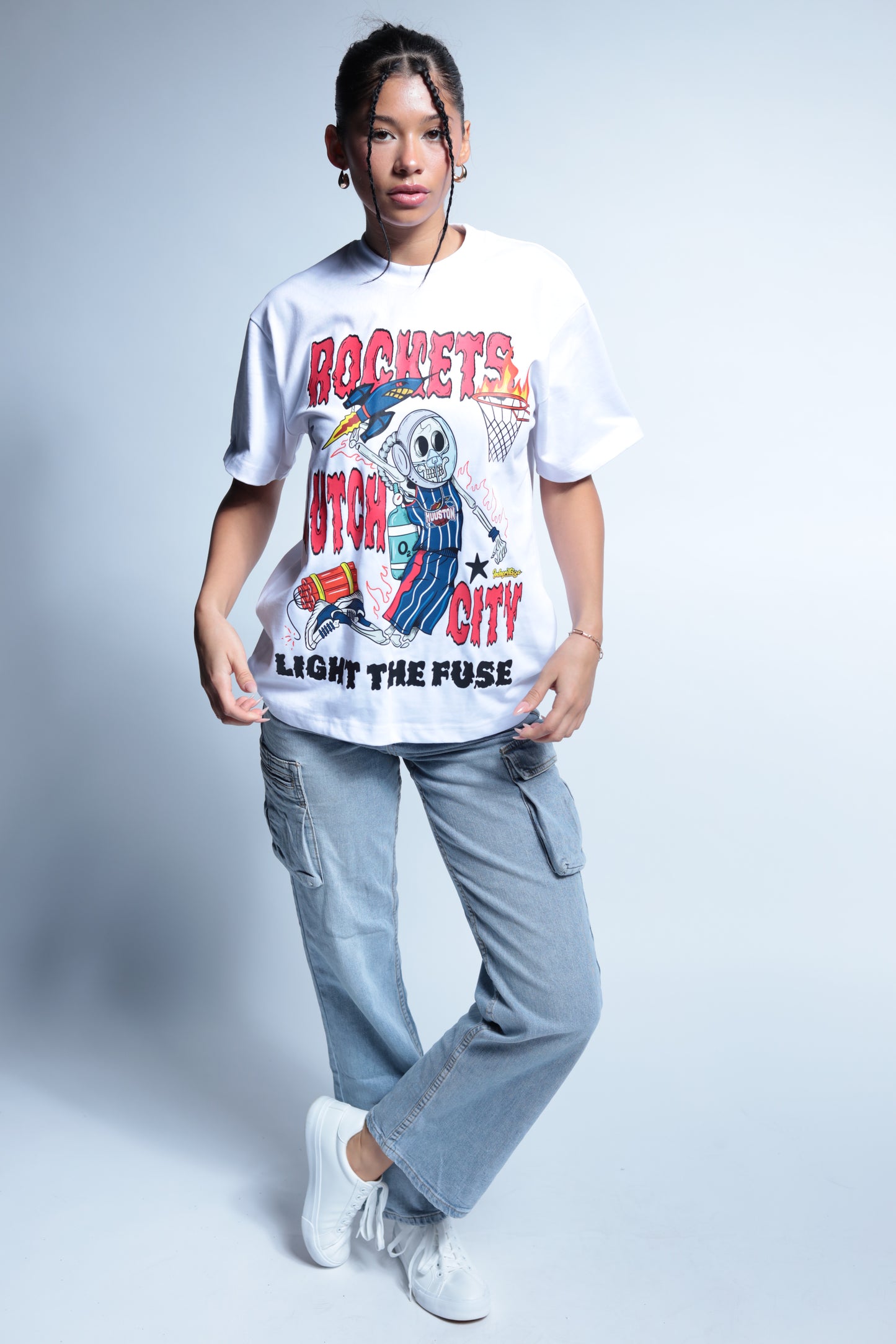 Rocket Light the fuse Short sleeve white