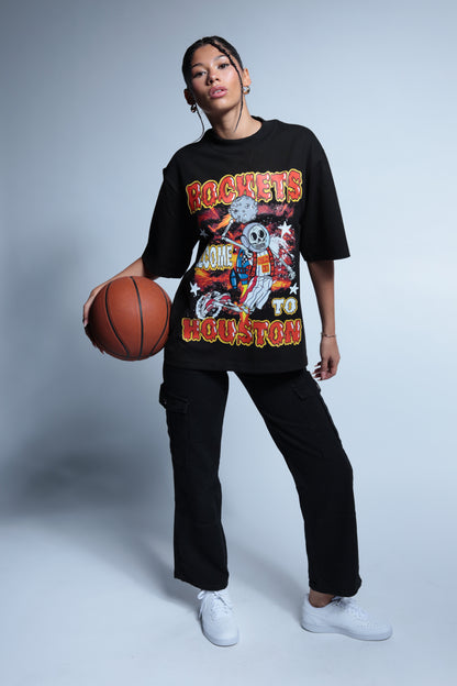 Rocket Welcome to Houston short sleeve black