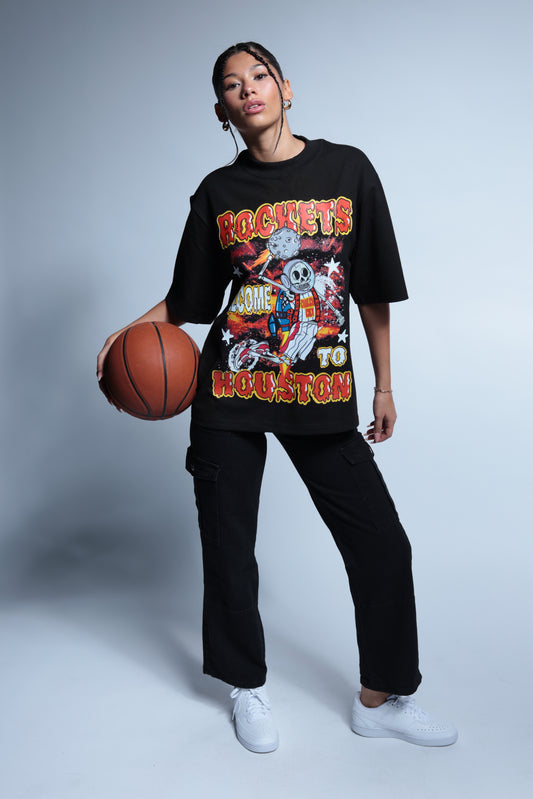 Rocket Welcome to Houston short sleeve black