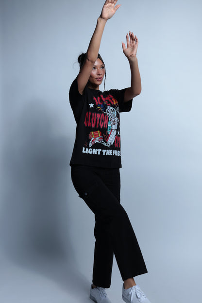 Rocket Light the fuse black short sleeve
