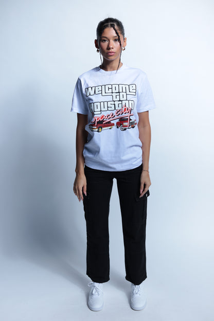 Welcome to Houston Space City White tee