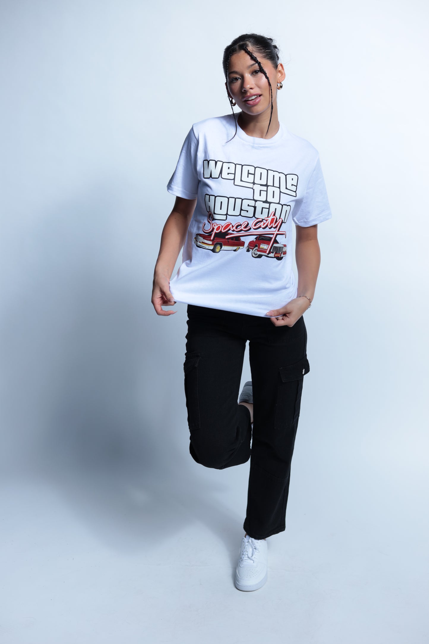 Welcome to Houston Space City White tee