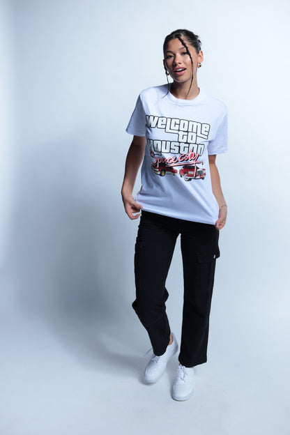 Welcome to Houston Space City White tee